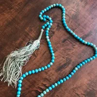 تسبیح و گردنبند فیروزه اصل با انگشتر نقره