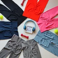 شلوار لگ باشگاهی ورزشی راحتی پشت چین لیفت باسن اصل