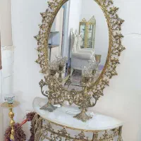 آینه و شمعدان برتر(برنجی)