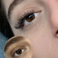 اکستنشن مژه ۳۵۰ اگ پرحجم تر خواستین ۵۰تومن افزایش