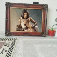 تابلوفرش دختروگرگ .چوبی
