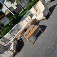 مبل کلاسیک راحتی کوئین فرانسوی تهران ۷نفره با ۳میز