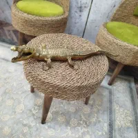 تمساح برنزی نیم متری