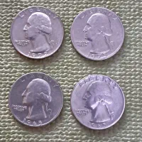 4عدد سکه کوارتر دلار امریکا