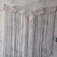 پرده و کمربند مکرومه