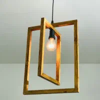لوستر و ساعت چوبی