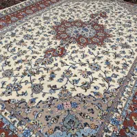 جفت فرش ۶متری دستباف کاشان کرم گلبهی|فرش|تهران, اکباتان|دیوار