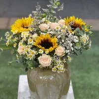 جار گل آفتابگردان خاص و زیبا کد ۱۴۳۳ گلاریس