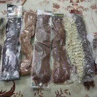 6عدد دسته مصنوعی و دو عدد کاتالوگ رنگ سیلک وآلبورا