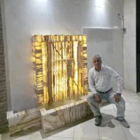 آجر و سنگ.باربیکیو هیزمی.گازی آبنما.شومینه.آتشکده