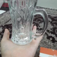 استکان شیشه ای دسته دار