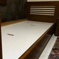 تخت یک نفره تمام چوبی