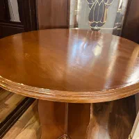 میز گرد چوبی|میز و صندلی غذاخوری|کرج, عظیمیه|دیوار