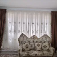 پرده حریر۱۲متر۳عرض۴طول پشت پردای ساسون ودستک