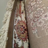 یک جفت فرش ماشینی مشهد رنگ گردویی به اضافه یخچال