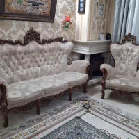 مبلمان 7نفره سلطنتی چوب راش
