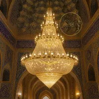 لوستر مسجدی مدل نورالهدی مناسب مساجد و امامزاده‌ها