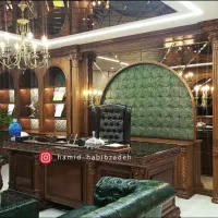 میز مدیریت کلاسیک به همراه میز جلسات کلاسیک