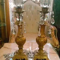 شمدان و گلدان برنز