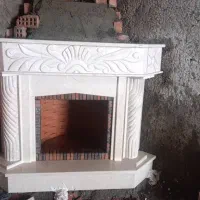 شومینه سنگی کباب پز