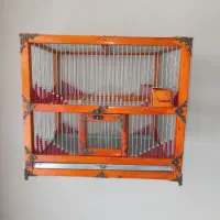 قفس پرنده‌ چوبی کلکسیونی دست ساز