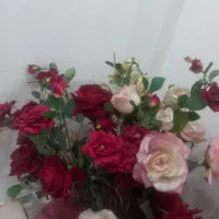 گل مصنوعی رز کلکسیون دکوری تزیینی باهم ۵۰۰