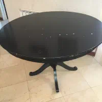 میز غذاخوری ۴ تا ۶ نفره، گرد، چوبی