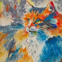 نقاشی تکسچر و رنگ روغن