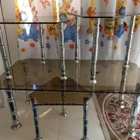 میز عسلی  شیشه ای