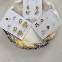 گوشواره و آرایشی