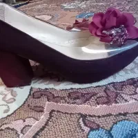 کفش پاشنه بلند  قرمز مجلسی