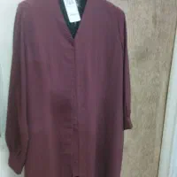 مانتو زرشکی جنس خنک مناسبه تابستون