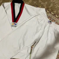 لباس رزمی تکواندو سایز یک برای قد ۱۴۰ الا ۱۵۰