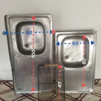سینک ظرفشویی جا ظرفی آبچکان کنار سینک