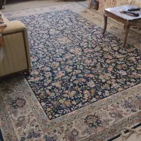 فرش نگین ابریشم مشهد 9 متری 1200 شانه تراکم 3600