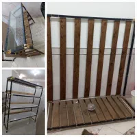 چوبی|کتابخانه، شلف، قفسههای دیواری|آران و بیدگل, |دیوار