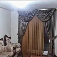 پرده پارچه  طلاکوب