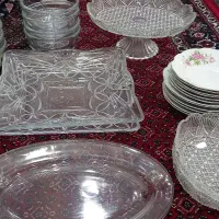 تعدادی ظروف پذیرایی کریستال نو