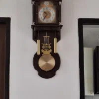 ساعت دیواری رنگ چوب