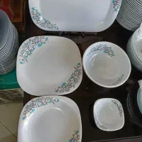 سرویس ملامین طرح گل نیلوفر آبی