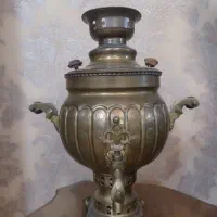 سماور برنجی ذغالی