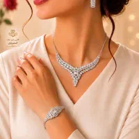 ست سرویس نقره زنانه کاری شیک