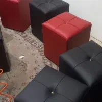 تولیدی پاف ساده باکس دار پاف فلزی پشت دار بدون پشت