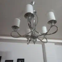دوعددلوستر ۵شعله و۴عددلوستر کریستال