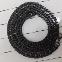 زنجیر استیل رنگ ثابت مشکی