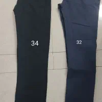 دو عدد شلوار کتان نو دودی و کاربنی
