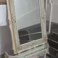 آینه و کنسول سفید طلایی