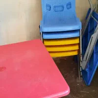 میز تاشو و صندلی پایه فلزی