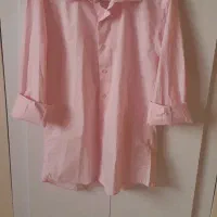 پیراهن نخی صورتی و پیراهن آستین کوتاه پیراهن راحتی