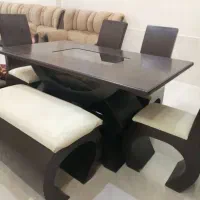 میزنهارخوری 6نفره تمام چوب بسیارعالی وشیک